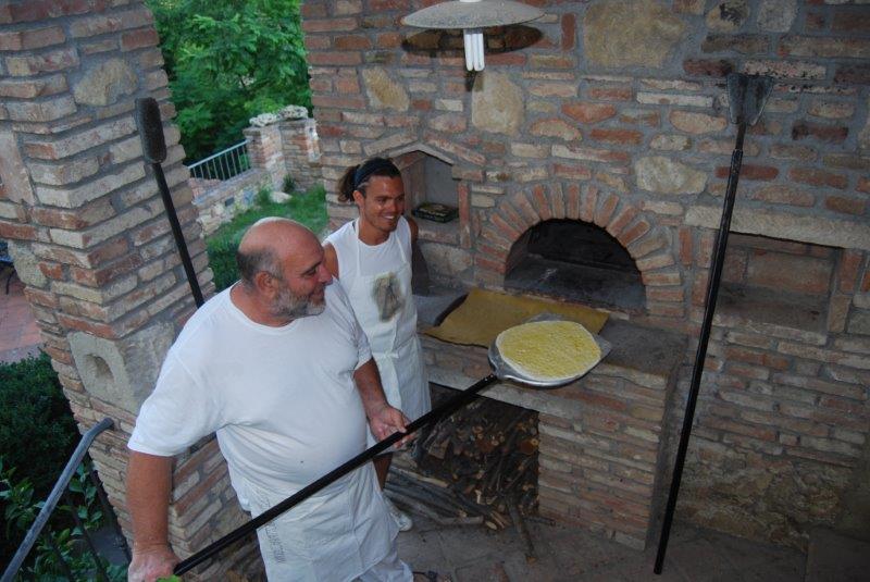 Pizzaabend auf dem Weingut Toskana