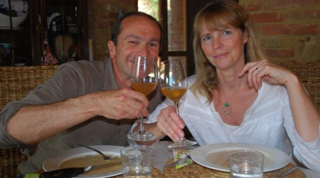 Selbstgemachter Wein Toskana