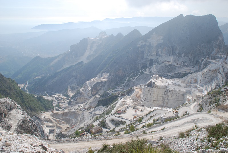 Ausblick Carrara Marmorsteinbrüche