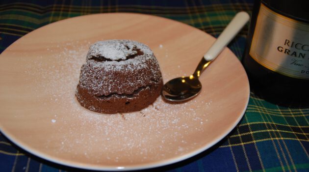 Flan - eine italienische Flanart, Schokoküchelchen