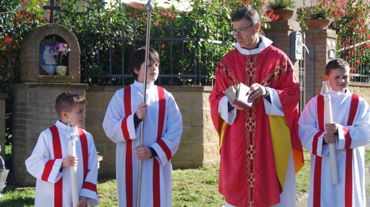 Segnung des Olivenzweiges Ostern Toskana