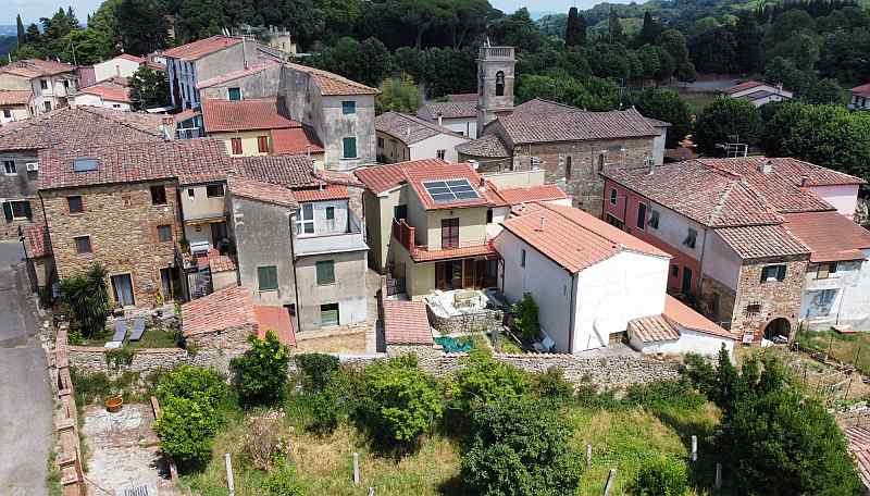 Dorf Toskan Sant'Ermo von oben