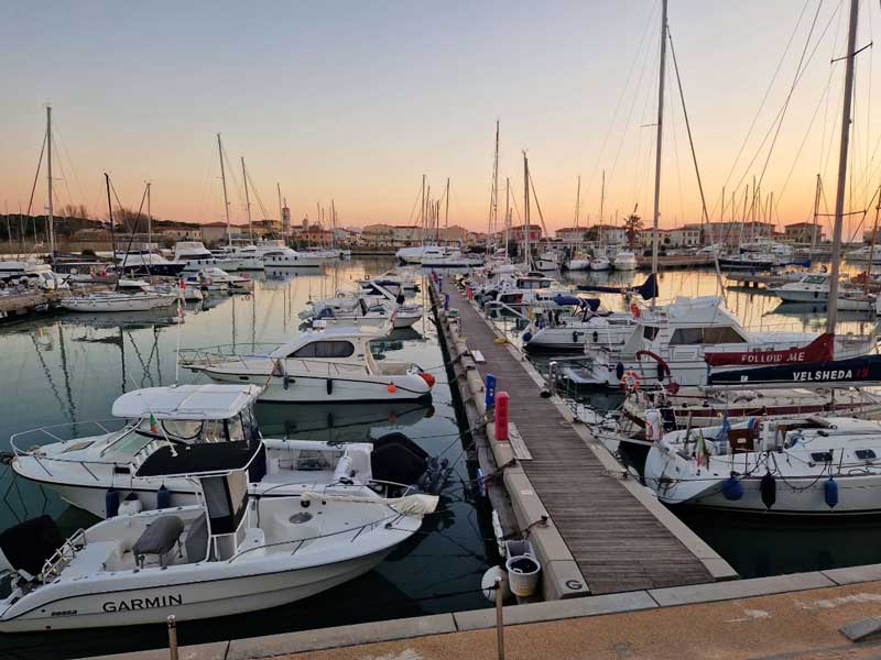 Yachthafen in Marina di Pisa