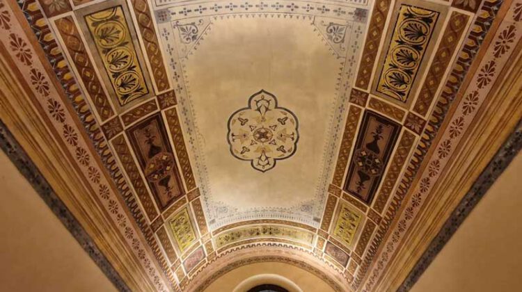 Deckenfresko in der Kirche im Castello in Lari